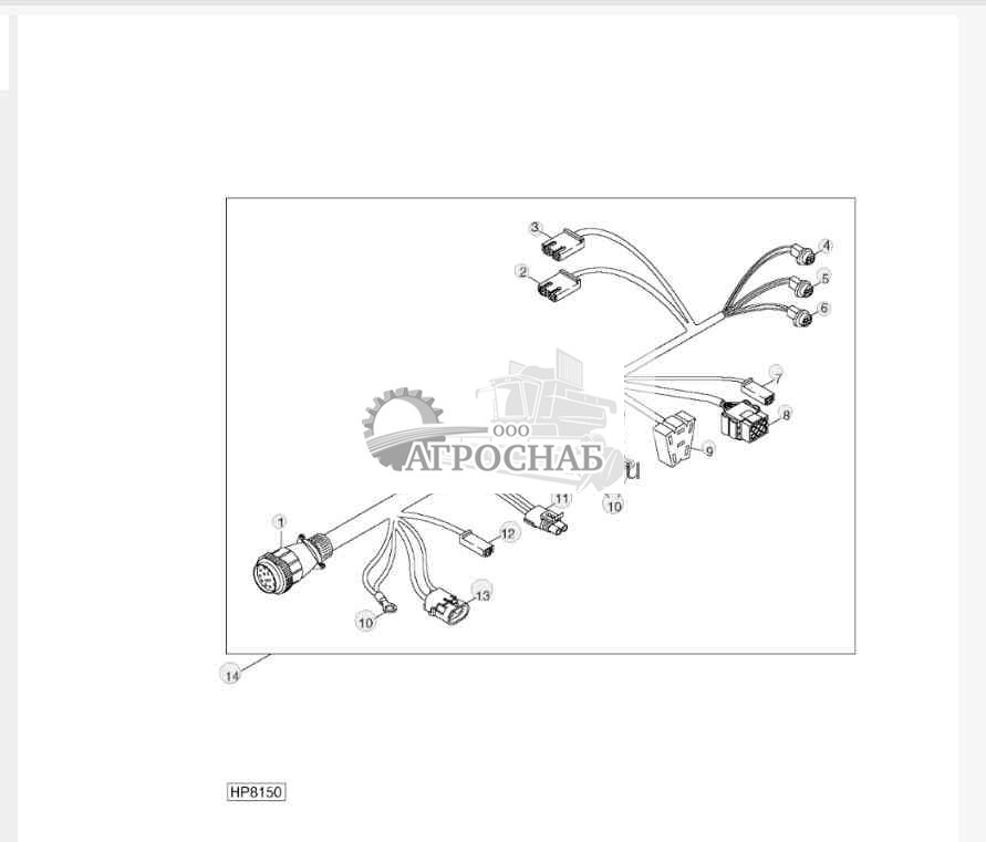 Жгут проводов рулевой колонки 